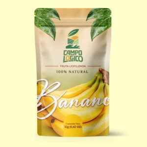 Banano liofilizado